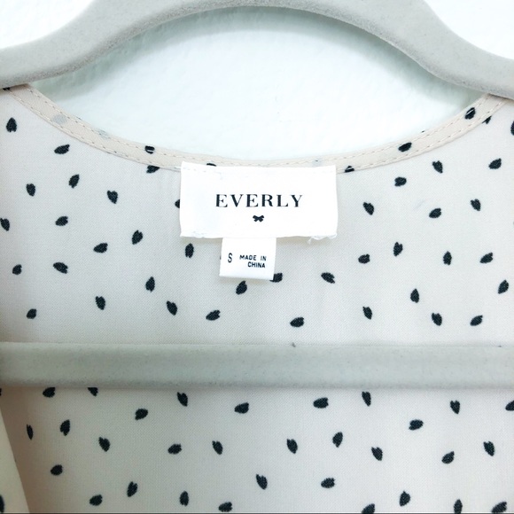 Everly Midi Polka Dot Short Sleeve Wrap Dress - Picture 9 of 11